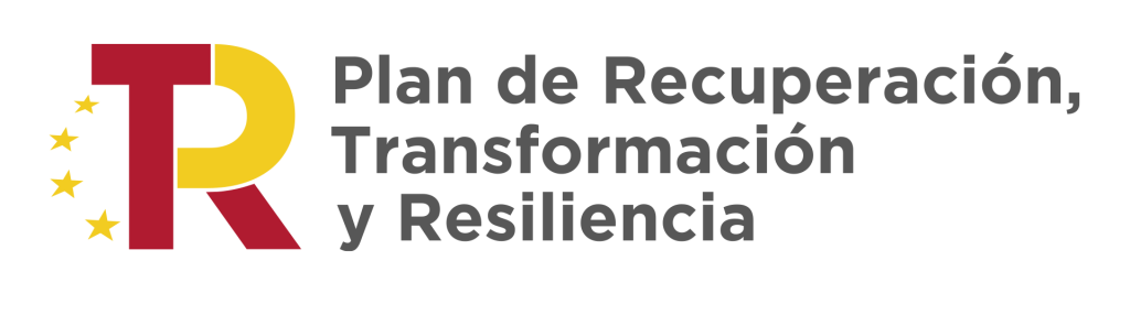 Logo plan de recuperación, transformación y resiliencia unión europea