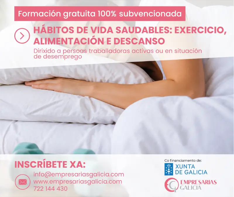 Cartel Curso Hábitos de Vida Saludable