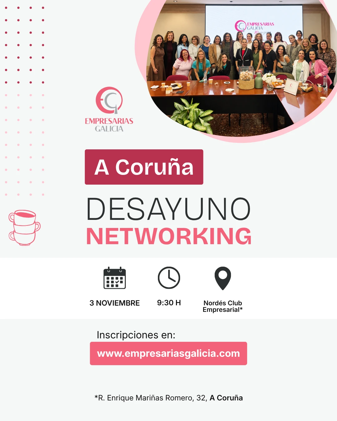 Empresarias Galicia_Desayuno Networking A Coruña_web